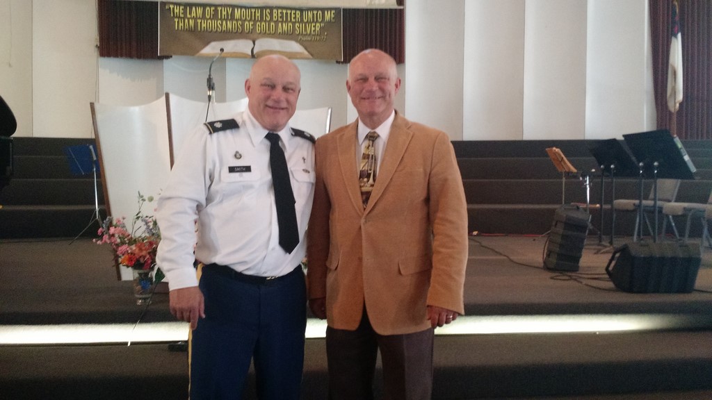 Pastor Tom with his twin brother, Tim Smith